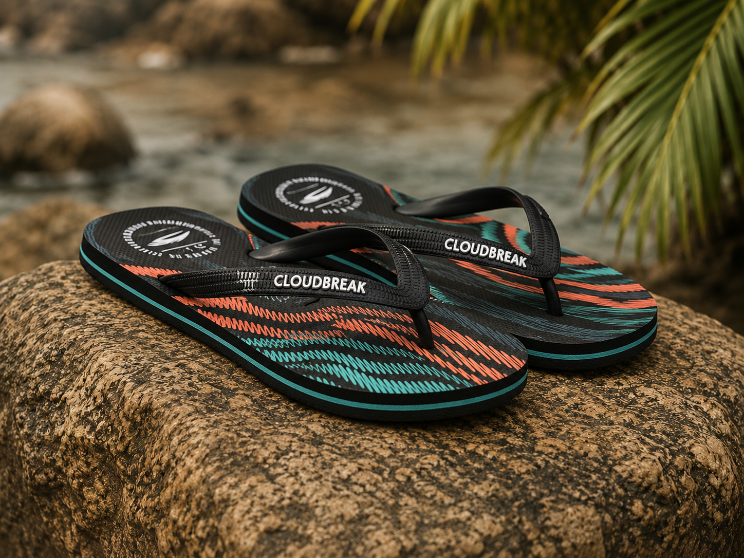 Cloudbreak footwear collection featuring flip flops and reef shoes