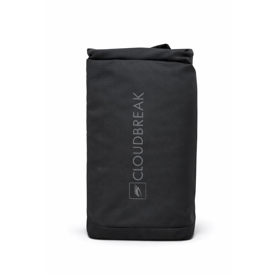Cloudbreak 2L black waterproof dry bag with shoulder strap for beach trips, kayaking, boating, and travel