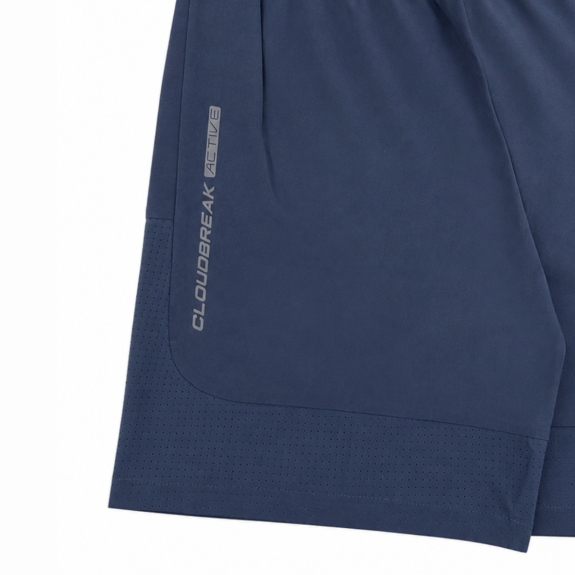 Cloudbreak Men's Active Shorts – Navy & Grey – side view