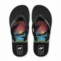 Cloudbreak Men's Flip Flops – Sunset Beach Print in Breeze – product photo