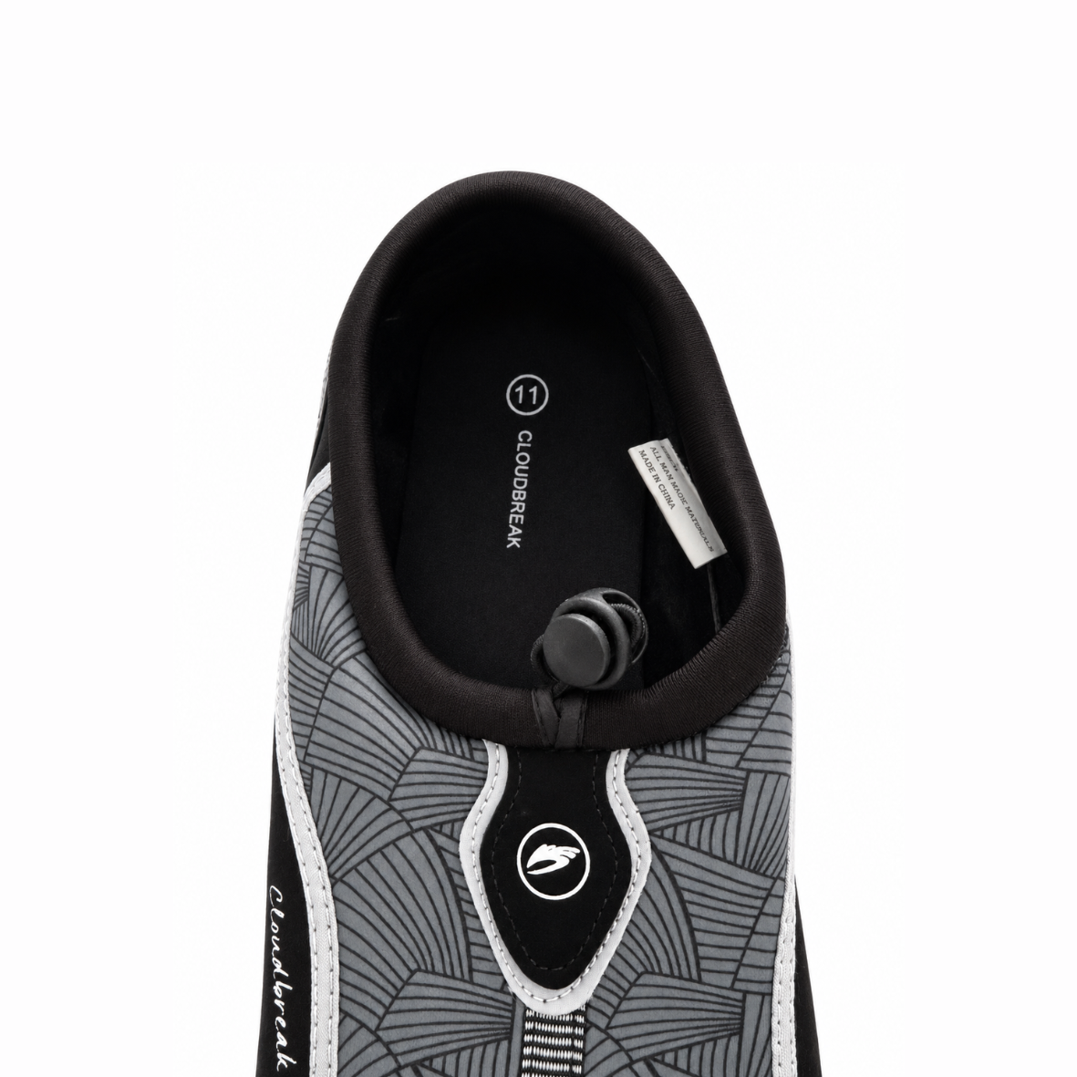 Cloudbreak Men's Reef Shoes – Grey & Green – close-up