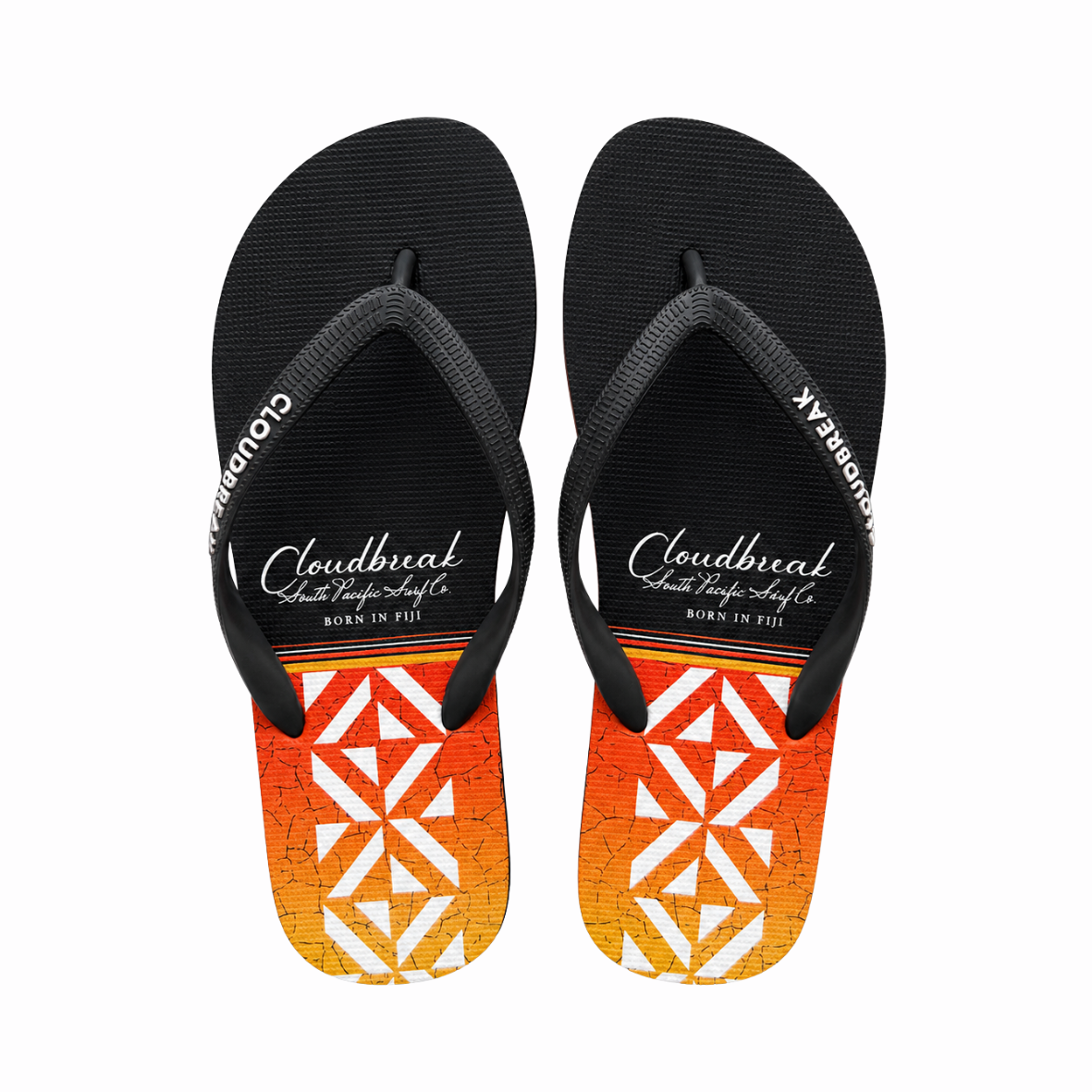 Cloudbreak Men's Flip Flops – Volcano Sunset in Volcano – product photo
