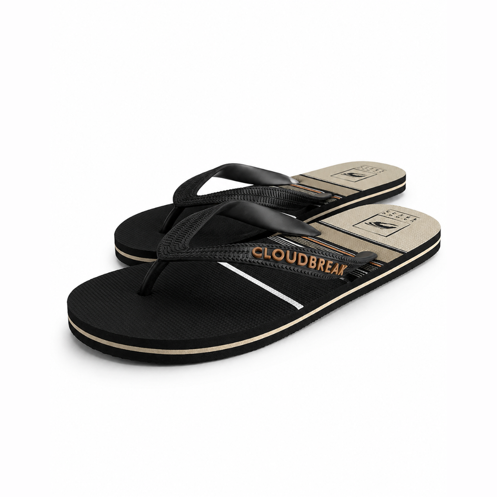 Cloudbreak Men's Flip Flops – Camo Stripe in Cammo – detail view