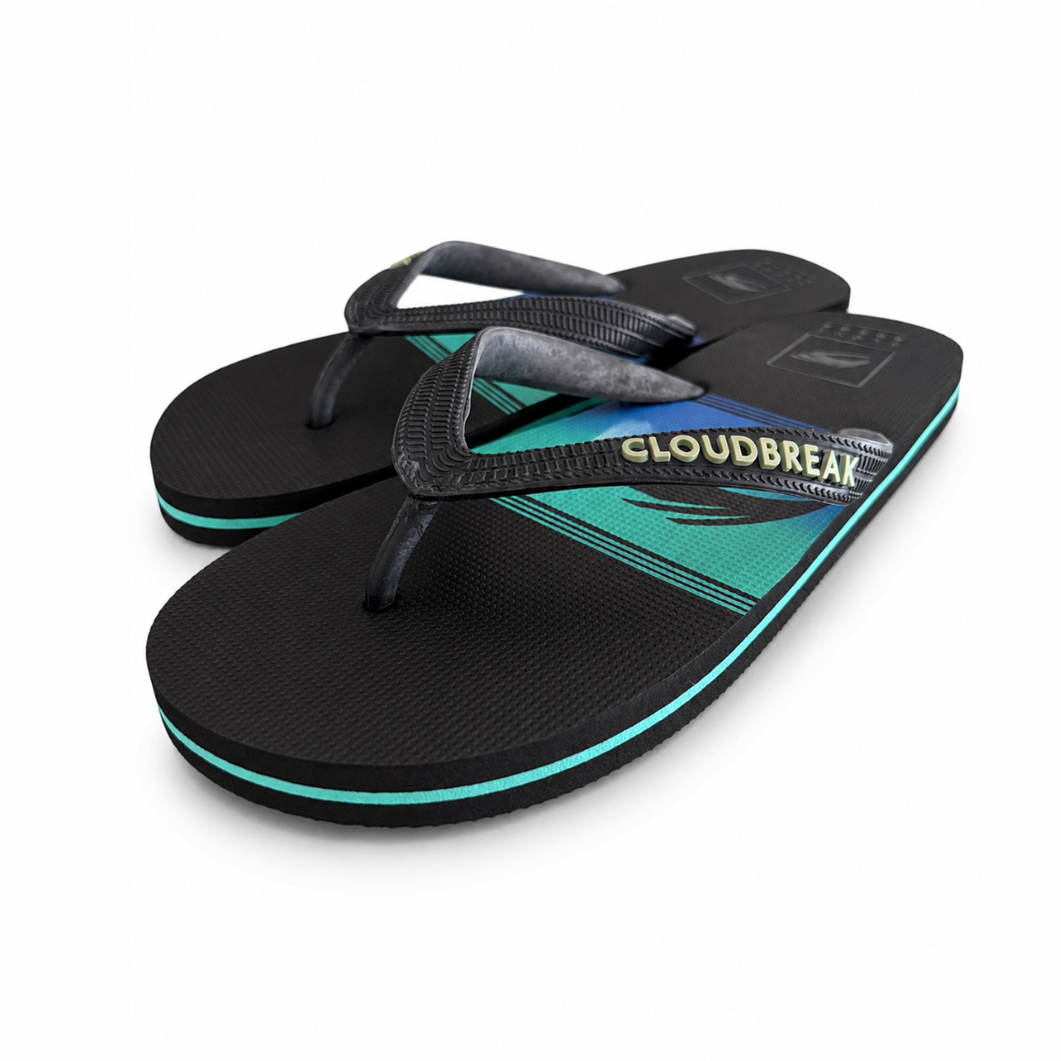 Cloudbreak Men's Flip Flops – Coral in Coral – close-up