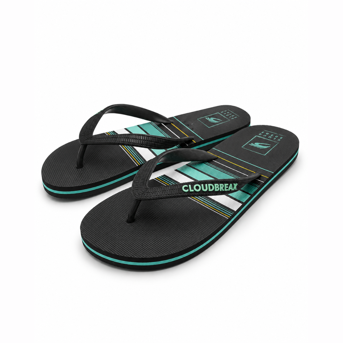 Cloudbreak Men's Flip Flops – Aqua Mint in Mint – detail view