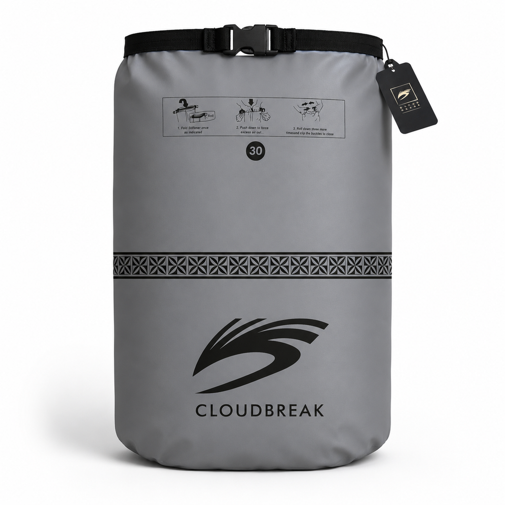 Cloudbreak Ocean Dry Bag - 30 L Black/Gray
