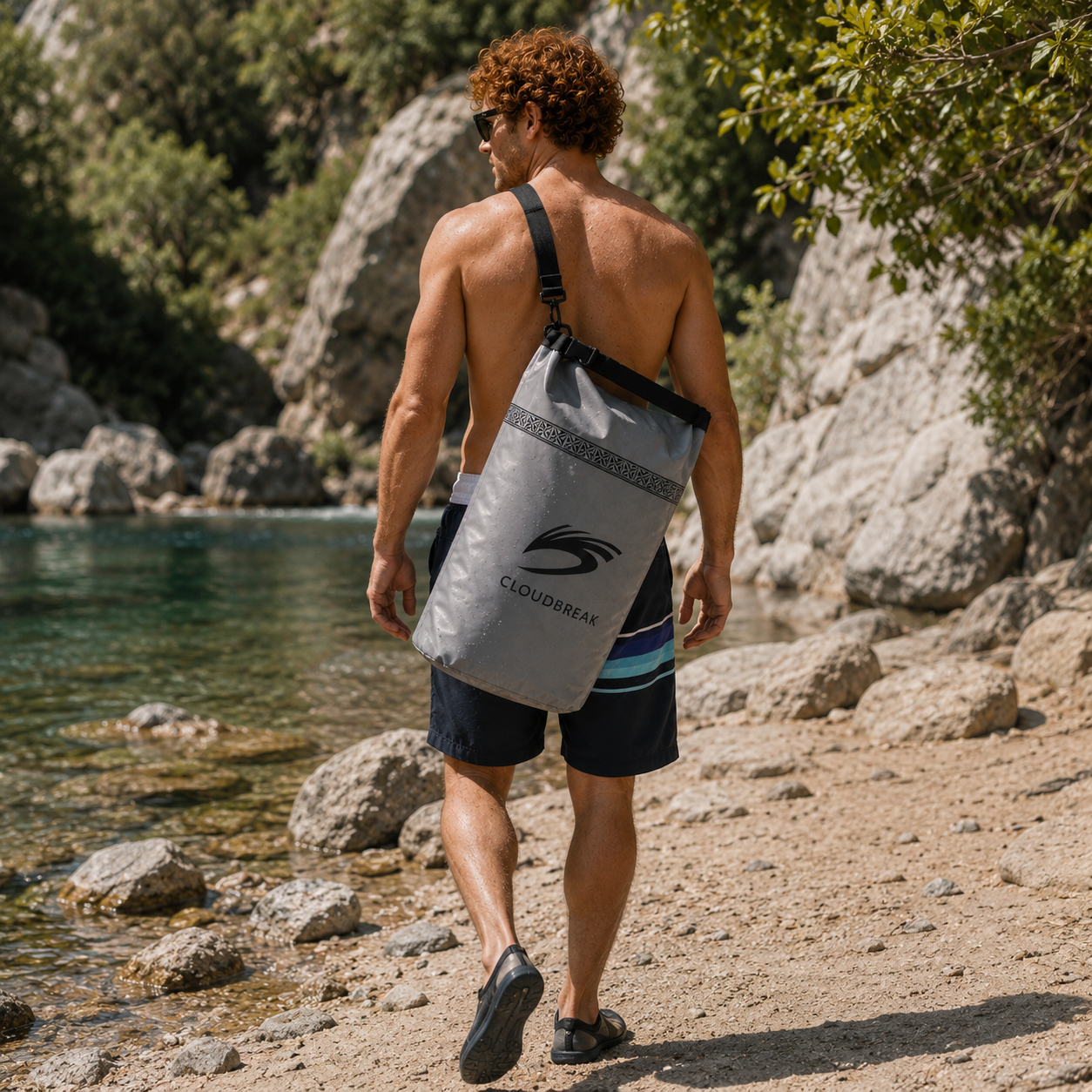 Cloudbreak Ocean Dry Bag - 30 L Black/Gray