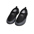 Mens grey and black reef shoes with lightweight quick dry construction and non-slip sole for beach and water activities