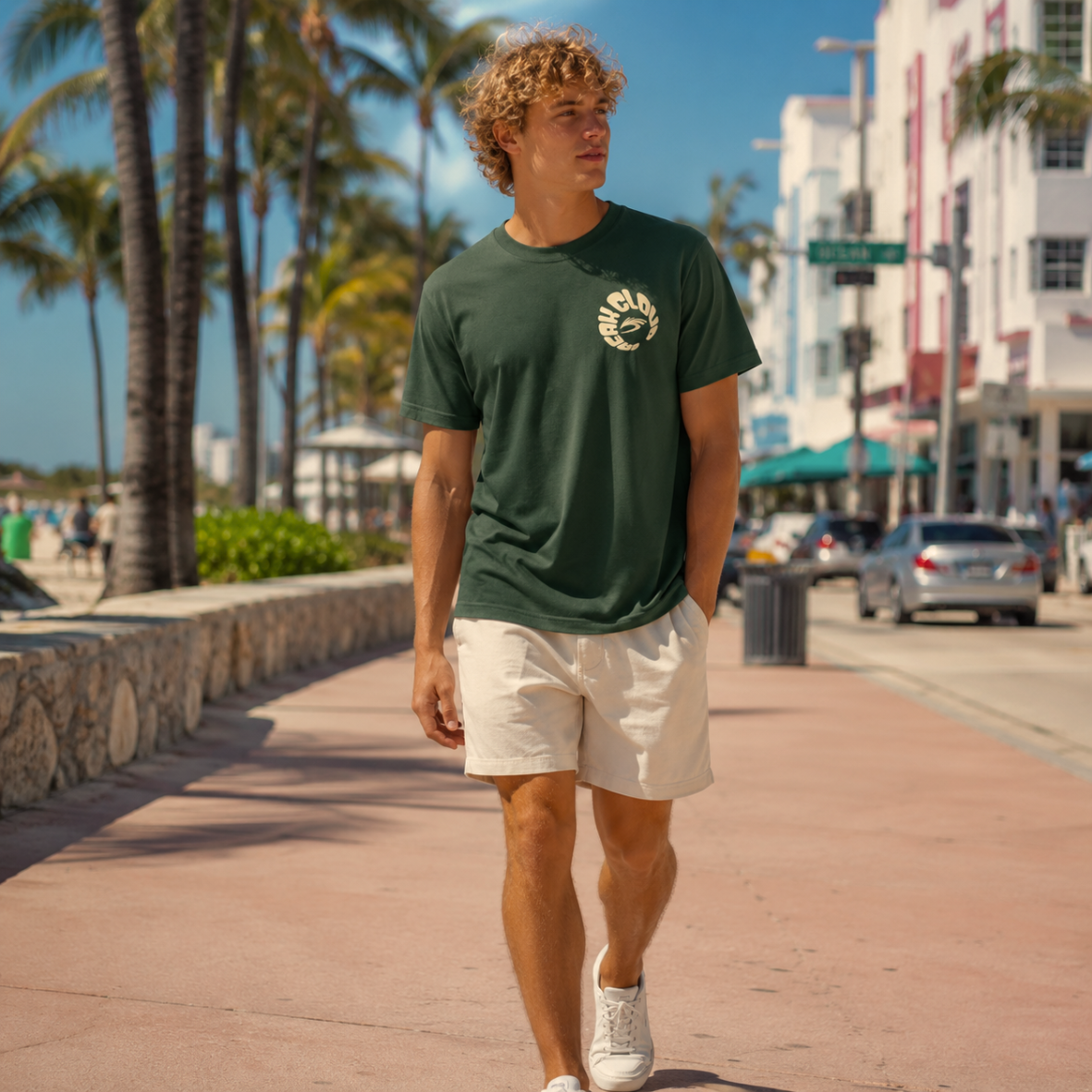 Cloudbreak Mens Relaxed Fit Tees - Cedar