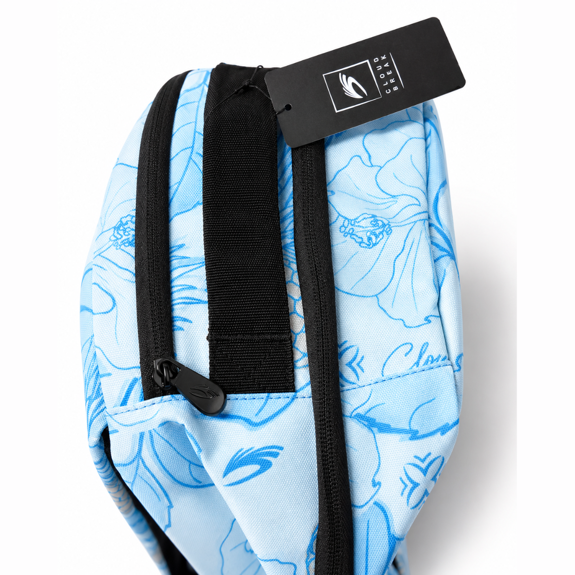 Cloudbreak Backpack – Pineapple Tropical Print in Islander – detail view