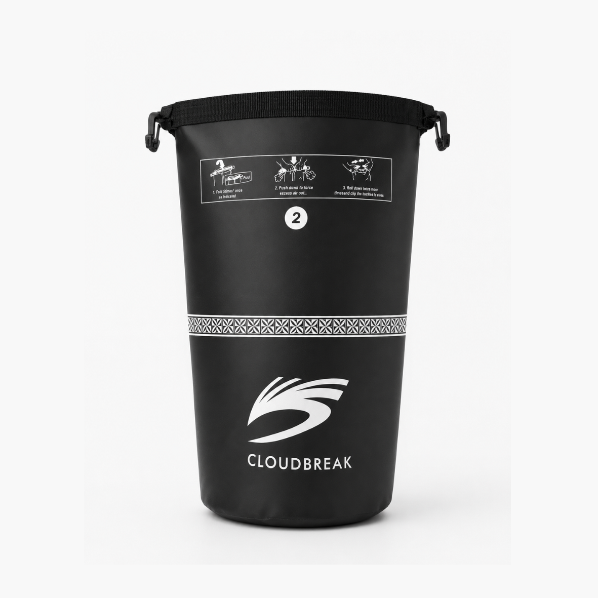 Cloudbreak Ocean Dry Bag - Black 2L