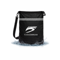 Cloudbreak 30L black waterproof dry bag with shoulder strap for kayaking, beach, boating, and outdoor travel