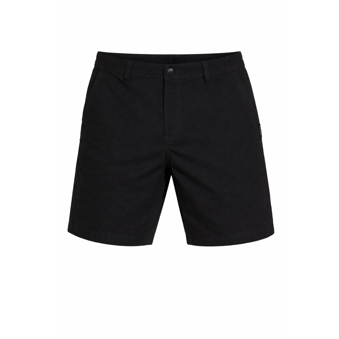 Black shorts on a white background